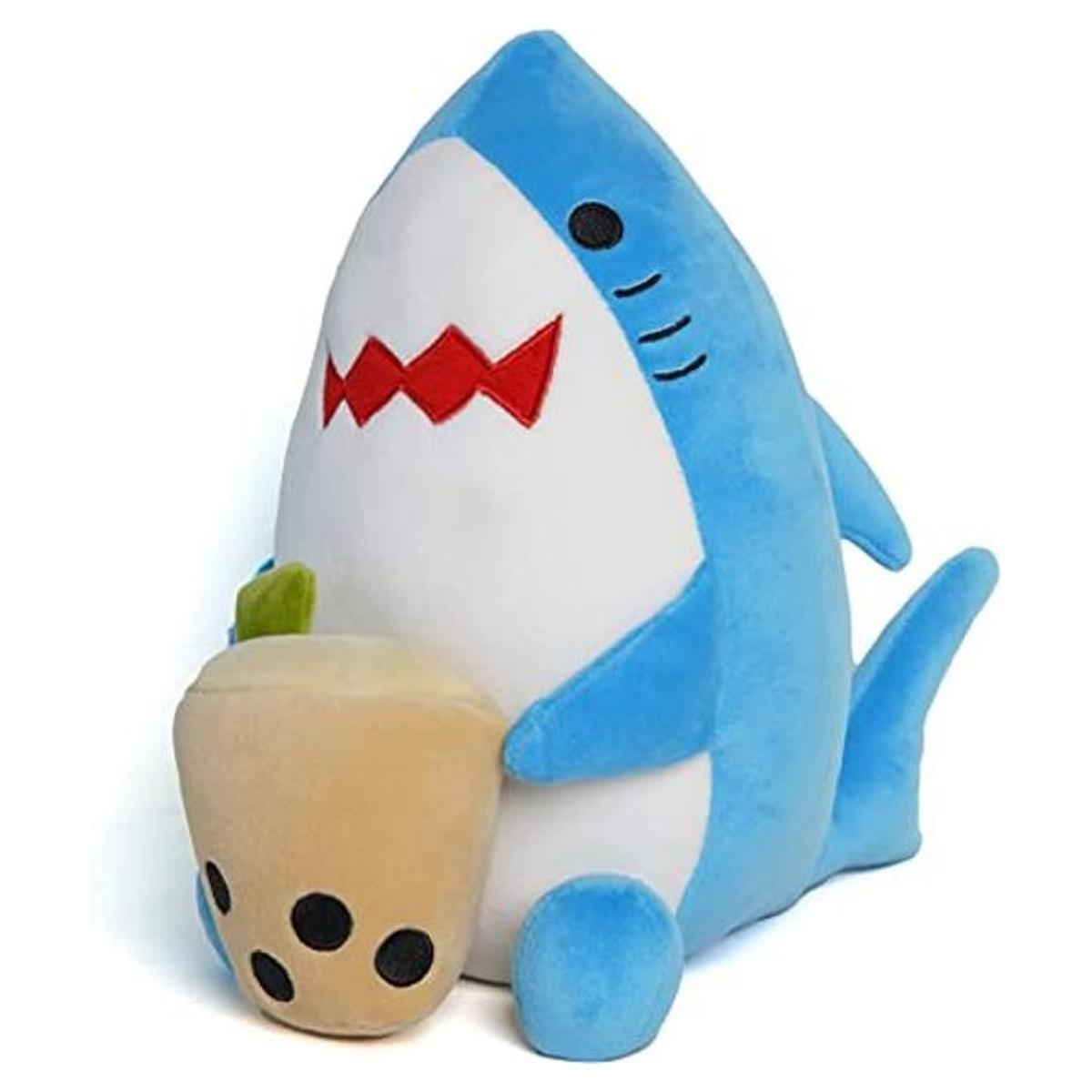 Avocatt Juguete de peluche Boba Shark Peluche de tiburón
