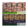 Awethone Antorcha solar con llama parpadeante luces