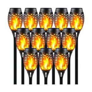 Awethone Antorcha solar con llama parpadeante luces