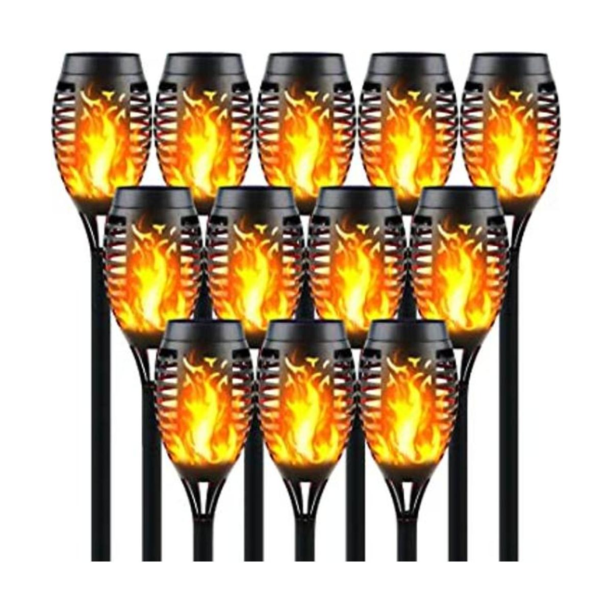 Awethone Antorcha solar con llama parpadeante luces