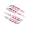 Awnuwuy Cable USB C a USB C de 100 W color rosa 10 pies_1