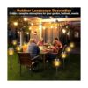 Awethone Antorcha solar con llama parpadeante luces