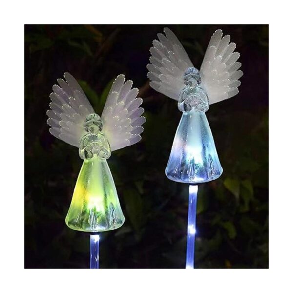 Awinking Paquete de 2 luces solares de ángel para_3