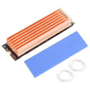 Awxlumv M.2 Disipador de calor SSD cobre puro 7 aletas_1