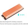 Awxlumv M.2 Disipador de calor SSD cobre puro 7 aletas_4