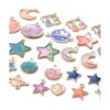 Aylifu 60 dijes de esmalte mixto con corazón luna