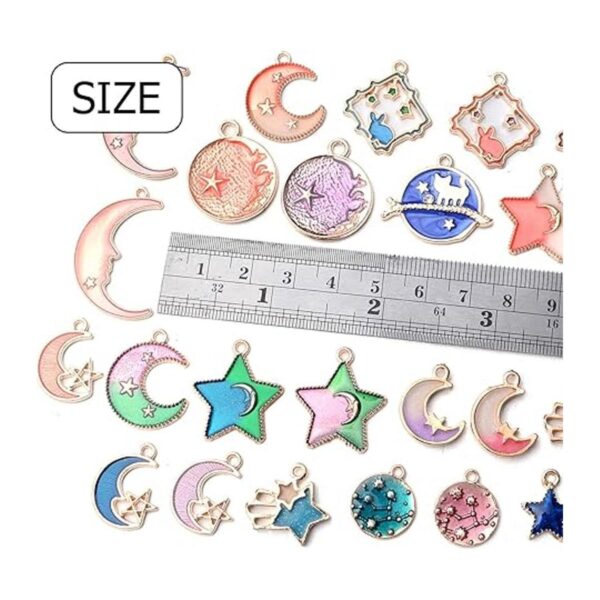 Aylifu 60 dijes de esmalte mixto con corazón luna