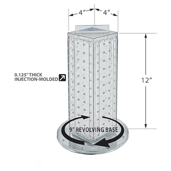 Azar Displays 700220CLR2C16 Kit de torre giratoria de_2