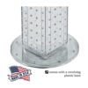 Azar Displays 700220CLR2C16 Kit de torre giratoria de_4