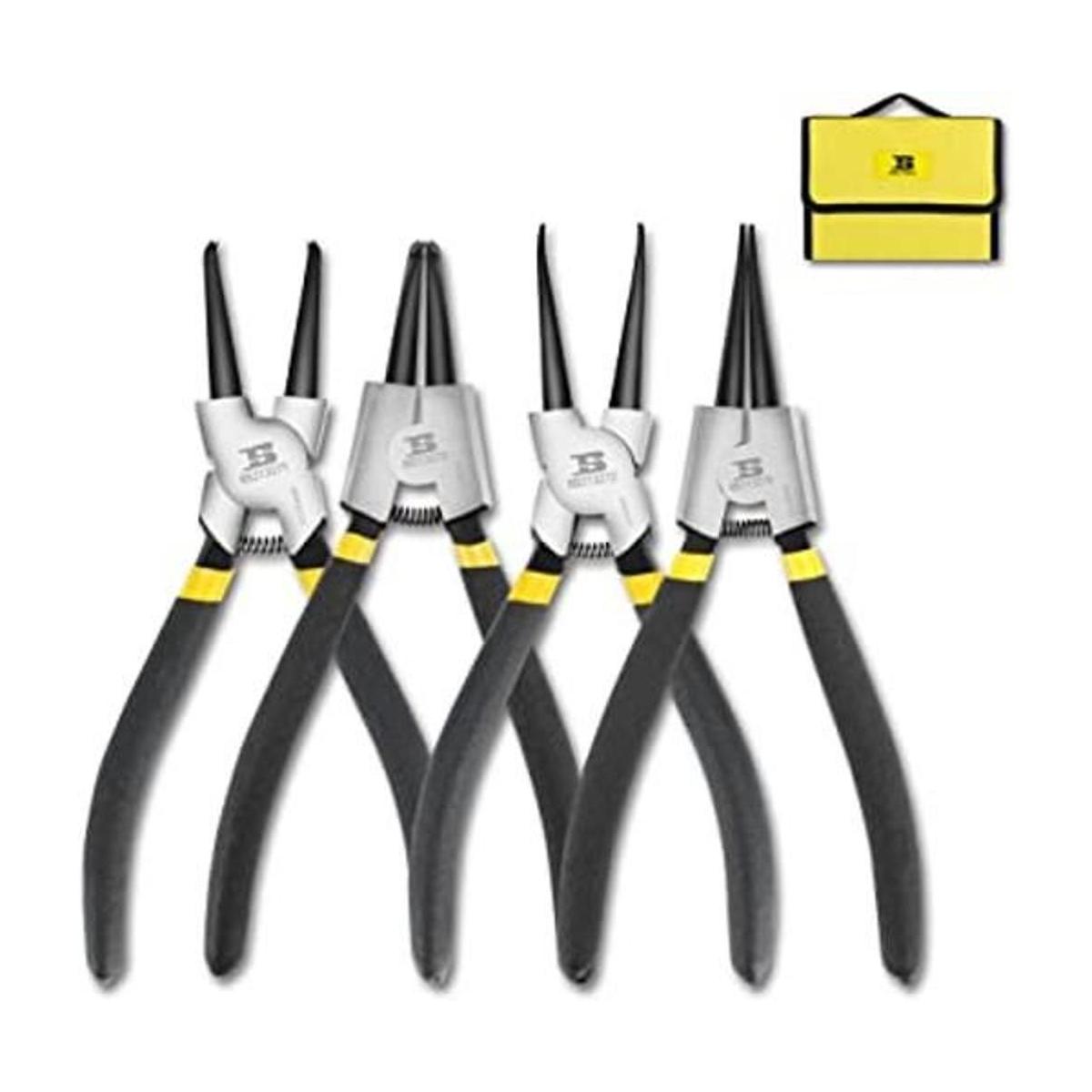 B BOSI TOOLS Juego de 4 alicates de anillo a presión