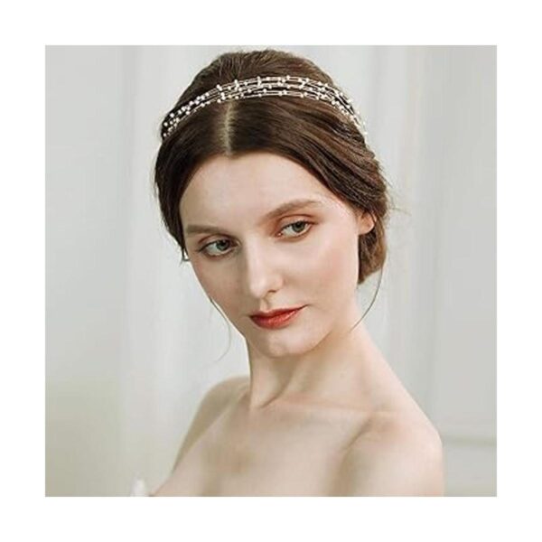 BABEYOND Diadema de boda para novia Bandas de cabello_3