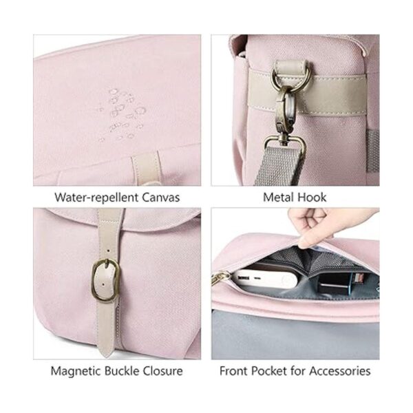 BAGSMART Bolsa para cámara funda de lona para cámara SLR_4