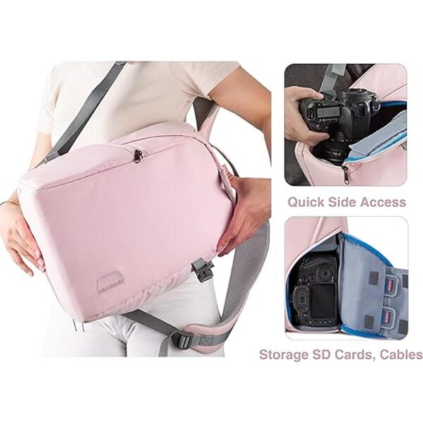 BAGSMART Mochila para cámara DSLR o SLR con espacio para_4
