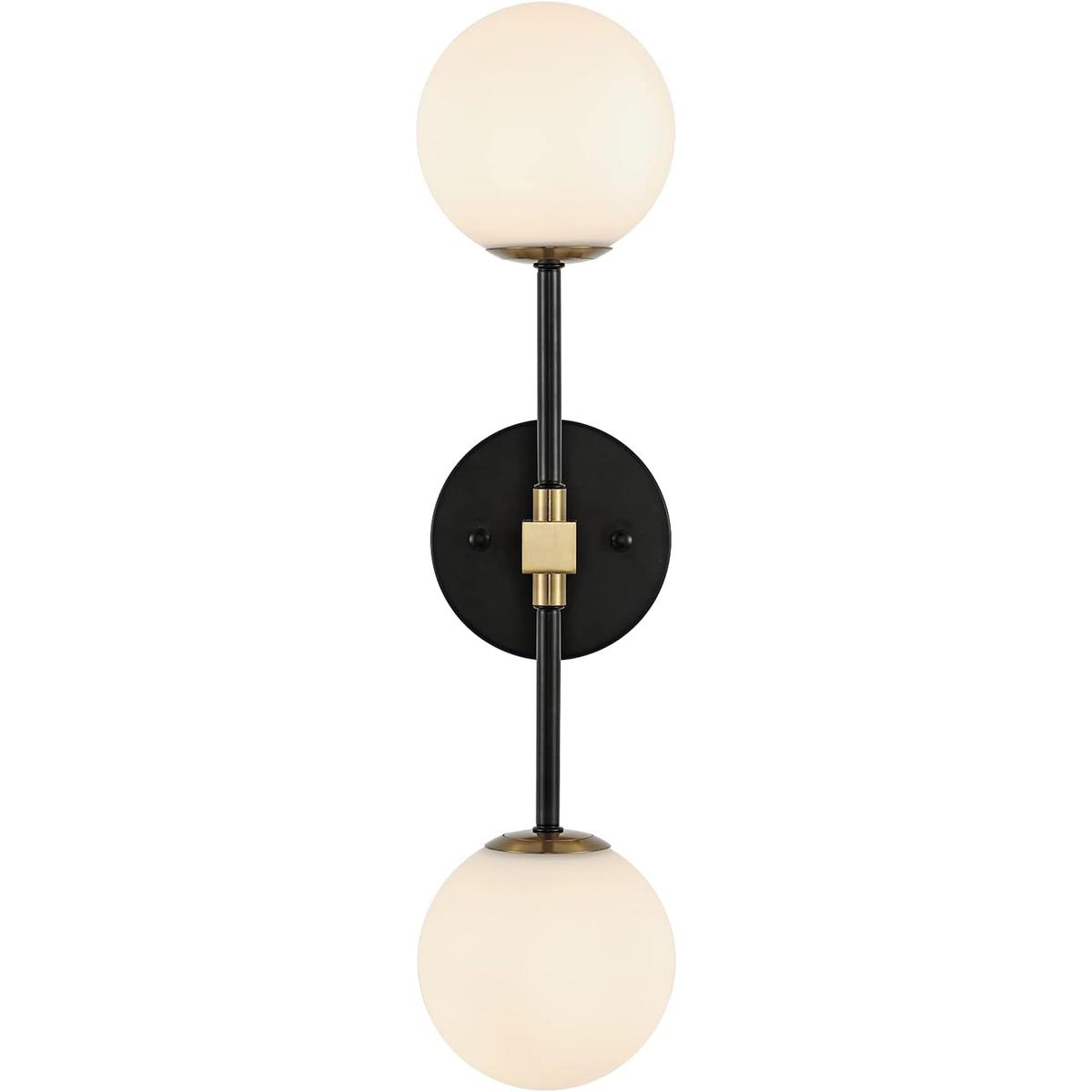 BAODEN Moderno aplique de pared de 2 luces industrial de
