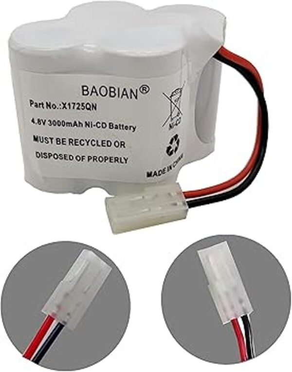 BAOBIAN X1725QN Batería 4.8V 3000mAh NiCD Compatible con_4