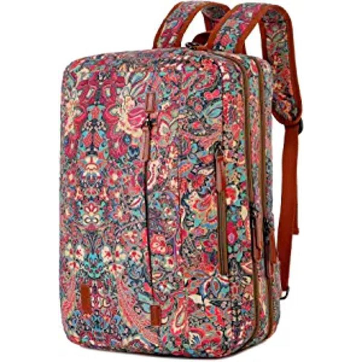 BAOSHA Mochila convertible grande de 17 pulgadas portátil