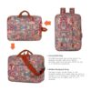 BAOSHA Mochila convertible grande de 17 pulgadas portátil