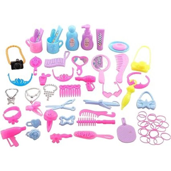 BARWA 43 unids accesorios de muñeca viaje artículos de_2