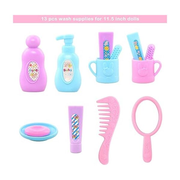 BARWA 43 unids accesorios de muñeca viaje artículos de_4