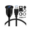 BATIGE Cable empotrado de un solo puerto USB 3.0 macho a_1