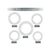 BBTO 3 coronas de alambres ideales para decoraciones de
