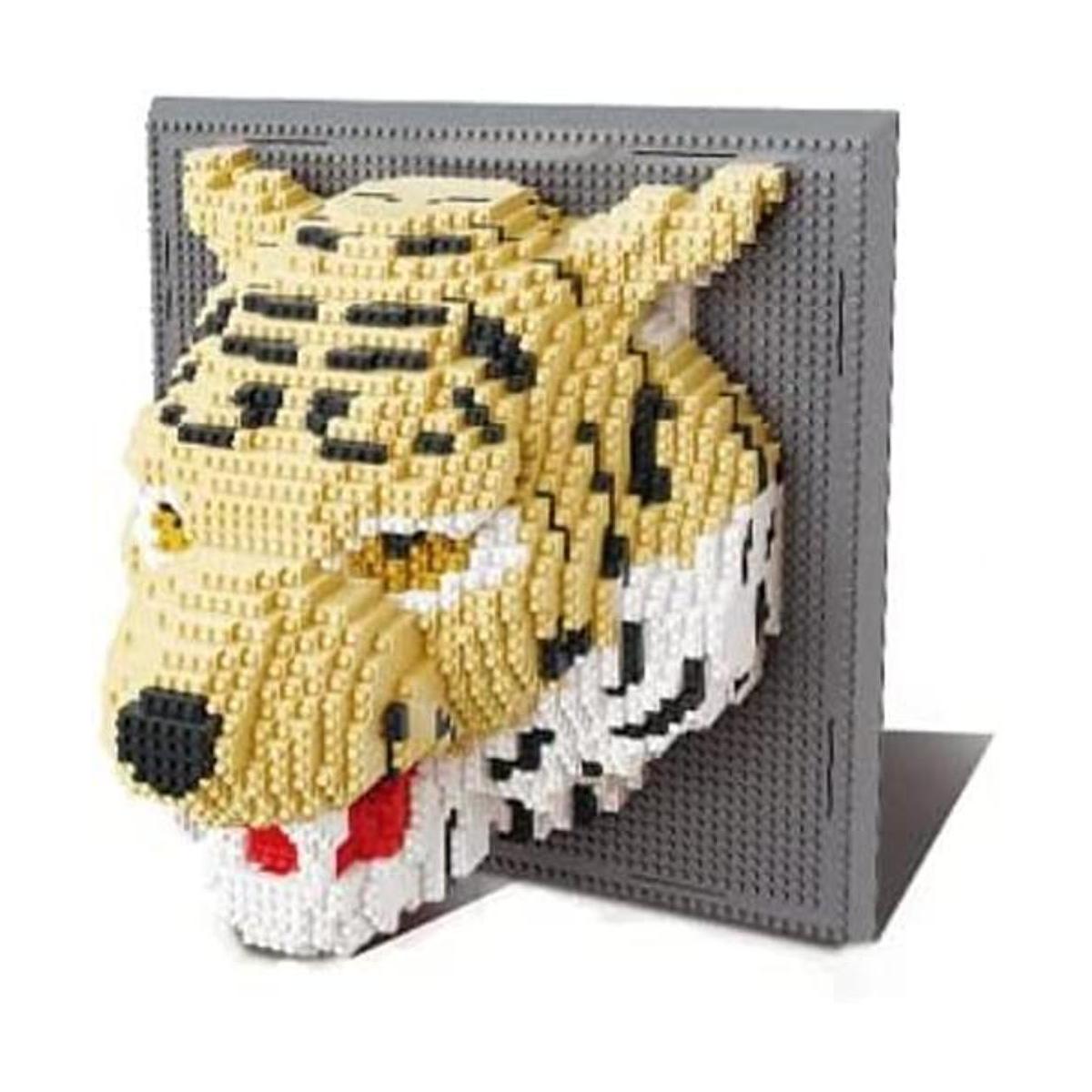 BDYDT Juego de bloques de construcción de tigre artístico;