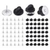BEADNOVA 100 pares de alfileres de esmalte en blanco con_1
