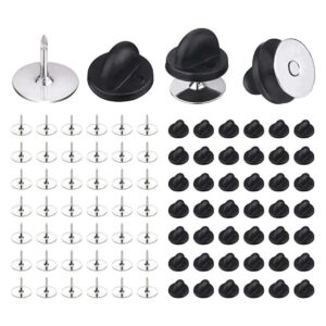 BEADNOVA 100 pares de alfileres de esmalte en blanco con_1