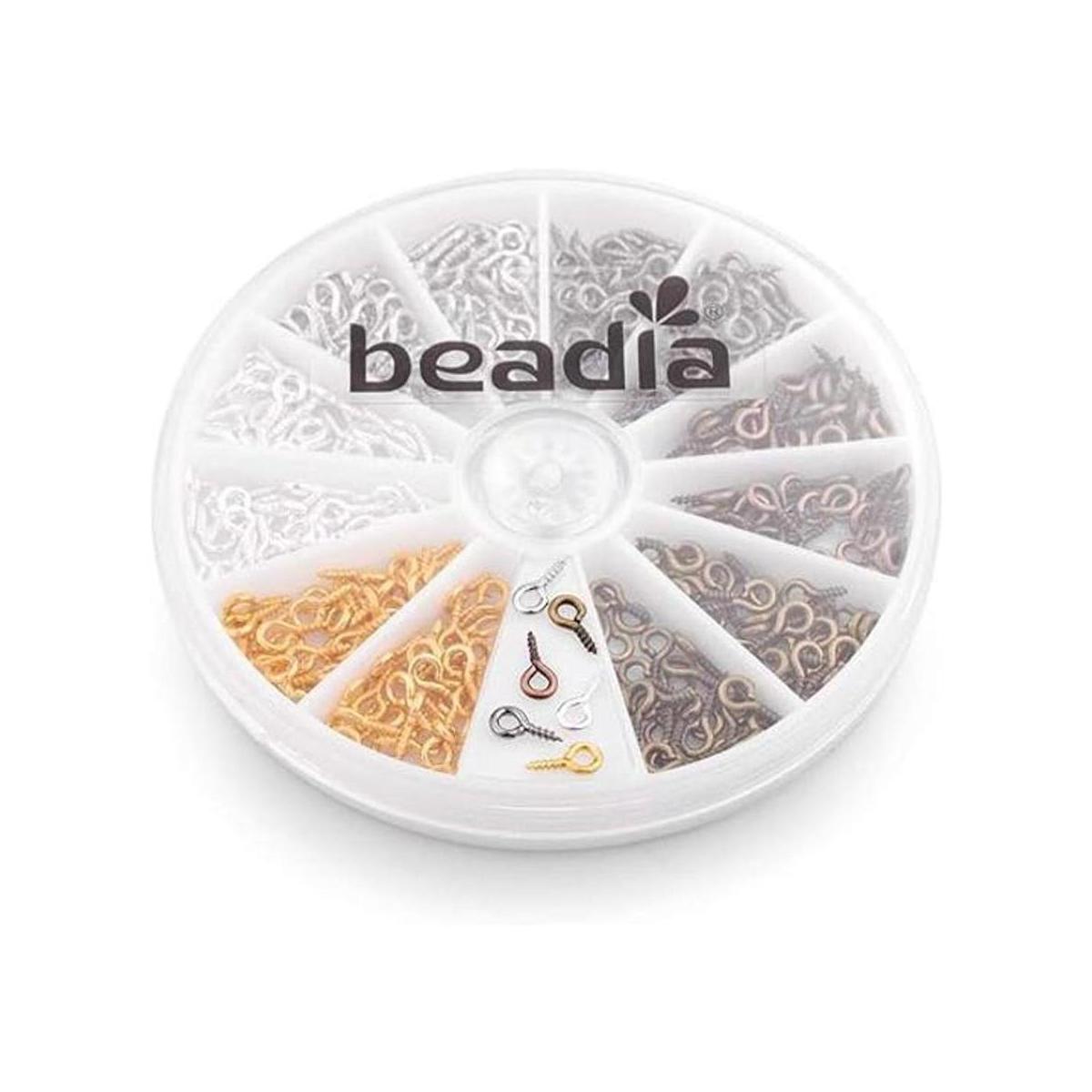 BEADIA Pequeños pernos de ojo de tornillo 0.157 inx0.315