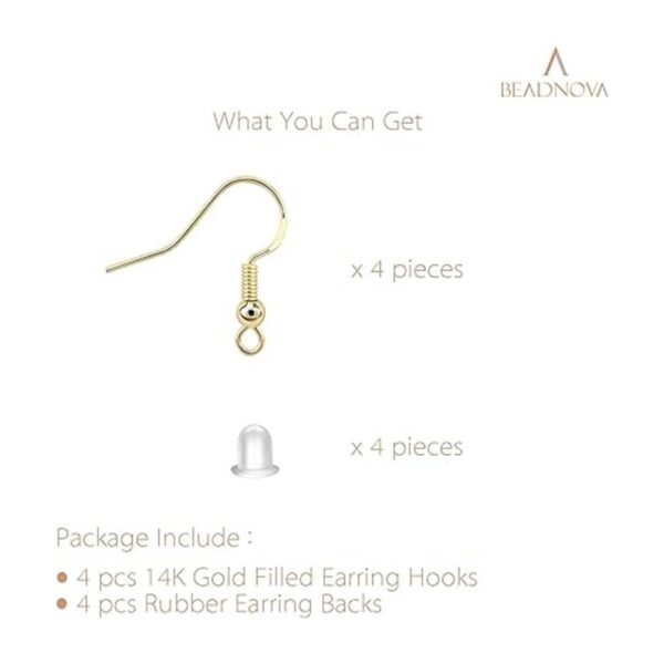 BEADNOVA Ganchos para aretes de gancho de pescado 4_3