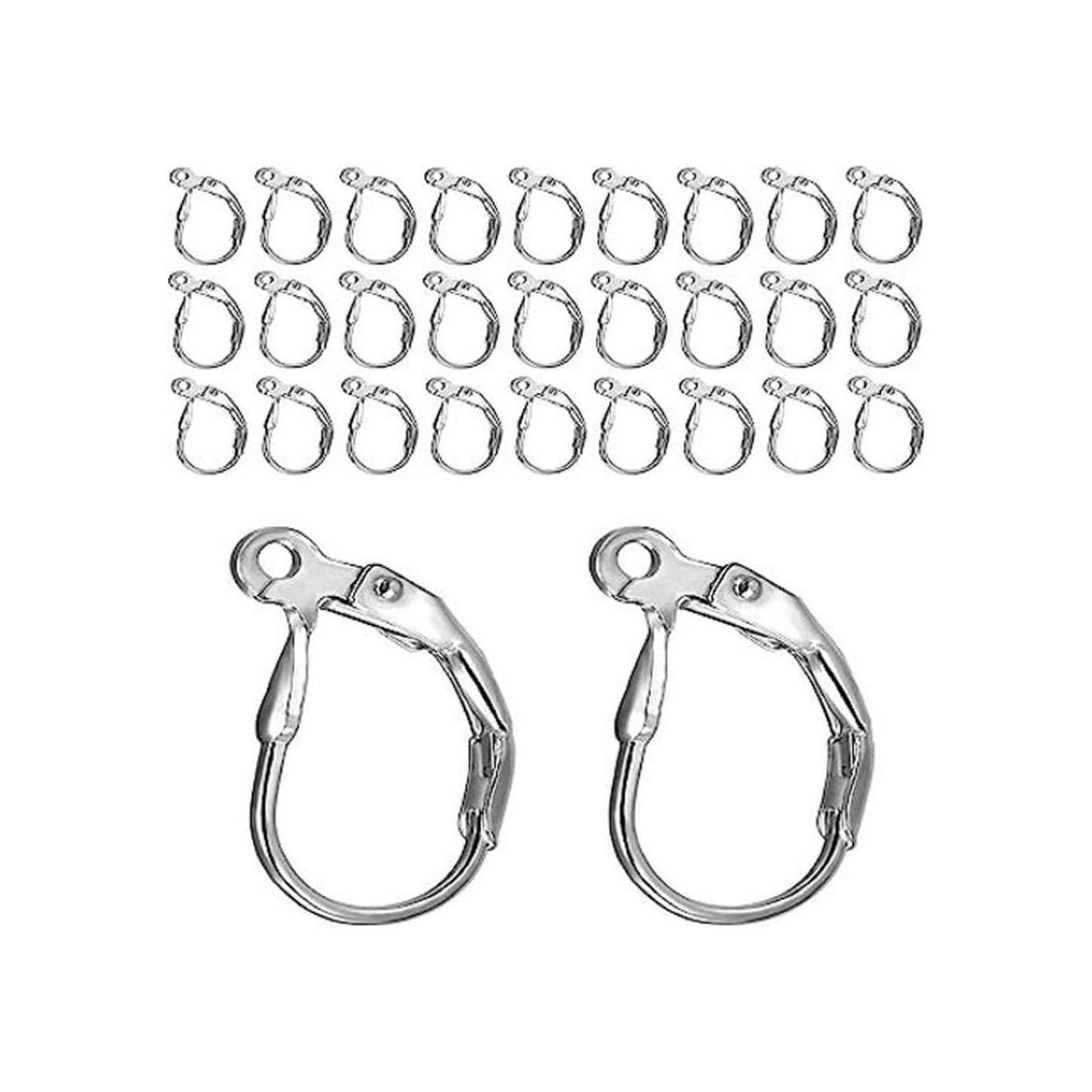 BEADNOVA Ganchos para pendientes de acero inoxidable 100