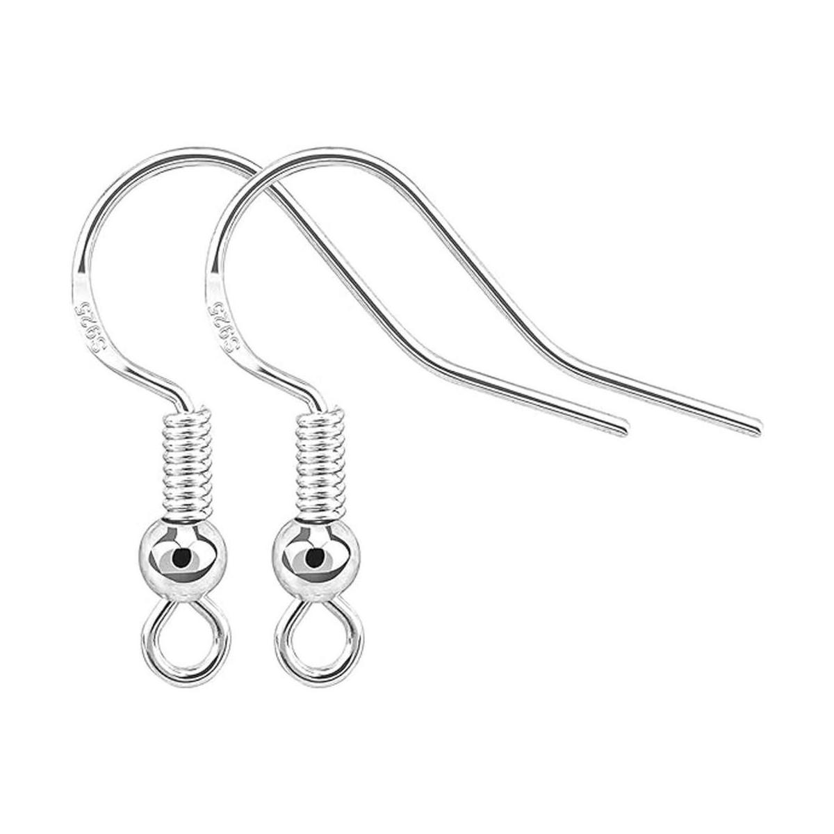 BEADNOVA Ganchos de plata de ley 925 12 piezas kit de