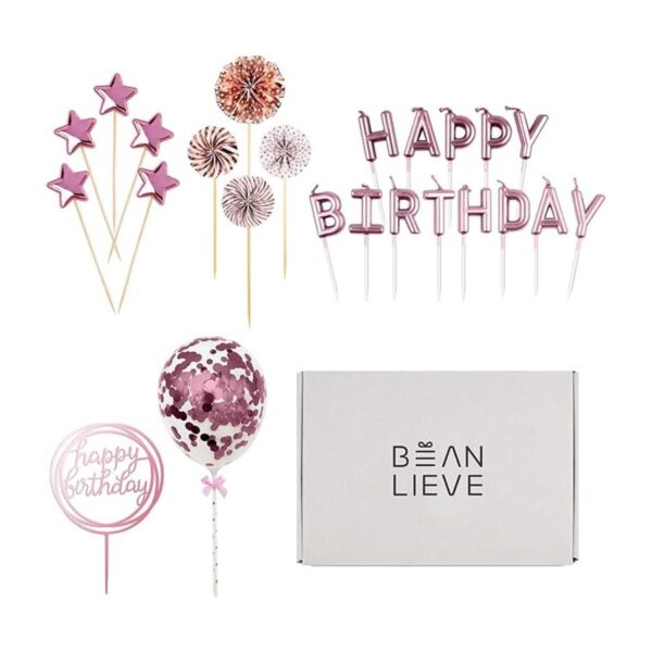 BEAN LIEVE Juego de velas de cumpleaños decoración de