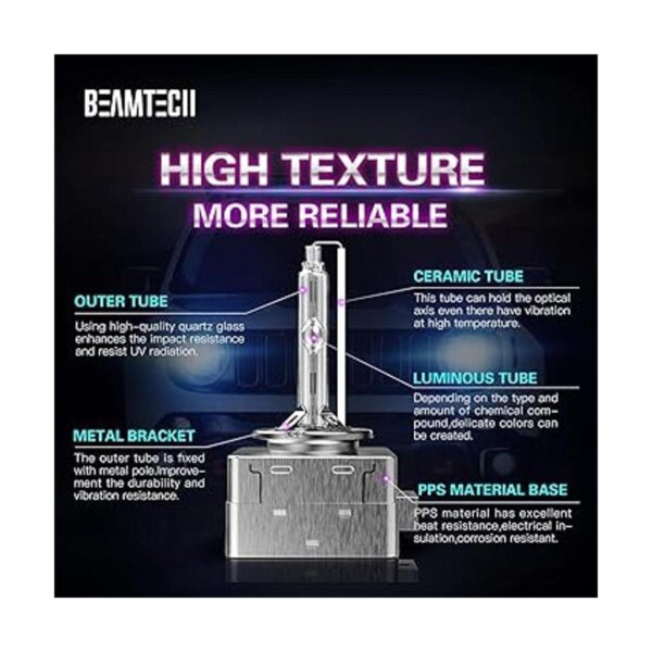 BEAMTECH Bombillas HID D1S bombillas de repuesto de xenón_2