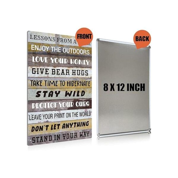 BEASTZHENG Letrero de metal con texto Funny Lesson from a_2