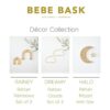 BEBE BASK Juego de dos piezas de decoración de habitación_6