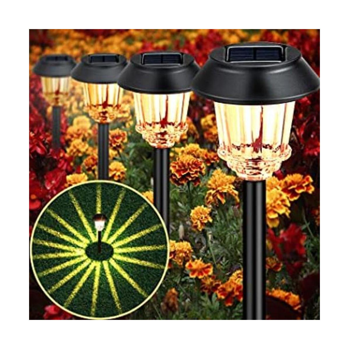 BEAU JARDIN Paquete de 8 luces solares para paisaje