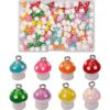 BEEFLYING 80 dijes colgantes de hongo de 8 estilos de