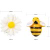 BEEFLYING 50 cabujones de resina de abeja de flores_2