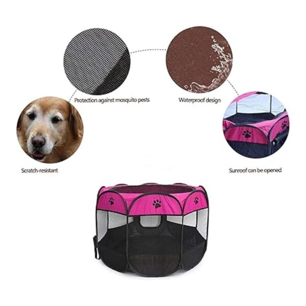 BEIKOTT Parques para mascotas corrales plegables para_5