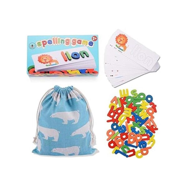 BEESTECH Juegos de cartas a juego de ortografía juguetes_5