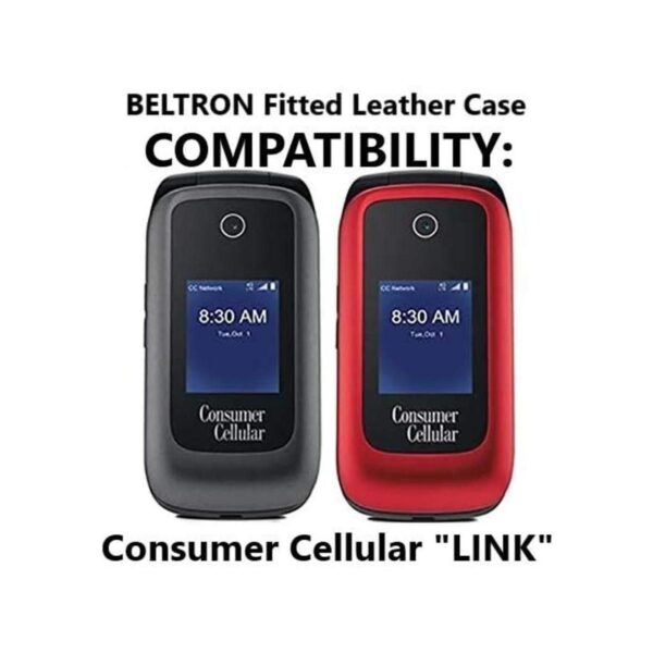 BELTRON Funda de piel con tapa para celular de consumo_2
