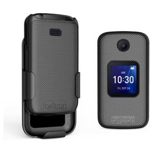 BELTRON Funda con clip para cinturón para Alcatel Go Flip_1