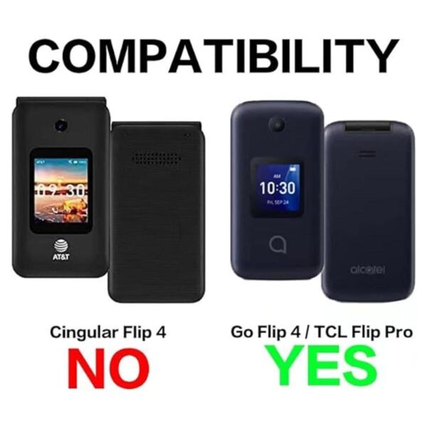 BELTRON Funda con clip para cinturón para Alcatel Go Flip_3
