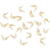 BENECREAT 150 piezas chapadas en oro de 18 quilates para