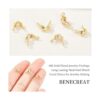 BENECREAT 150 piezas chapadas en oro de 18 quilates para