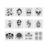 BENECREAT 12 plantillas de dibujo de plástico con patrón