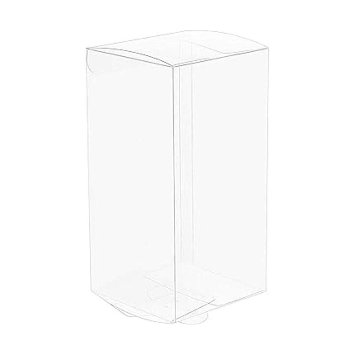 BENECREAT 20 cajas rectangulares de plástico transparente