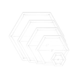 BENECREAT 5 piezas de plantilla hexagonal para acolchado
