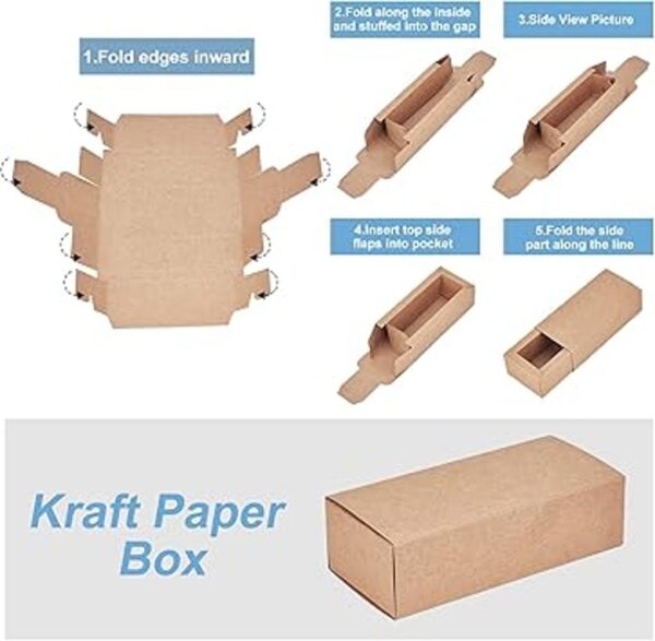 BENECREAT Caja de regalo de cartón de 4.8 x 2 x 1.5_4